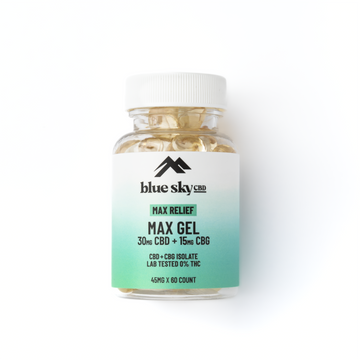Max Relief CBD Gel Capsules for Pain Management | Blue Sky CBD